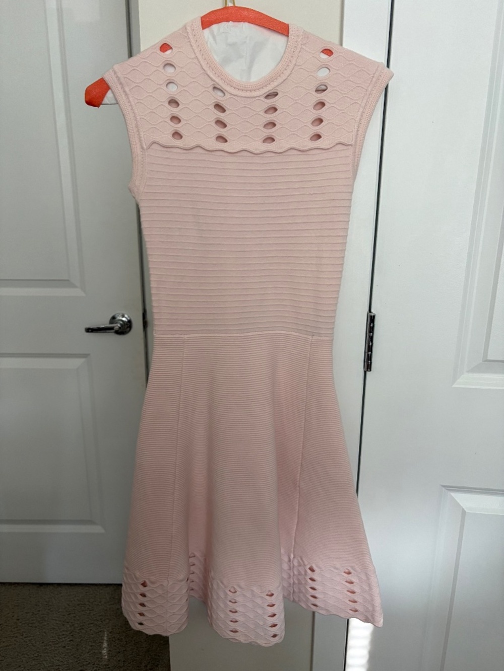 Ted baker pink knit dress
